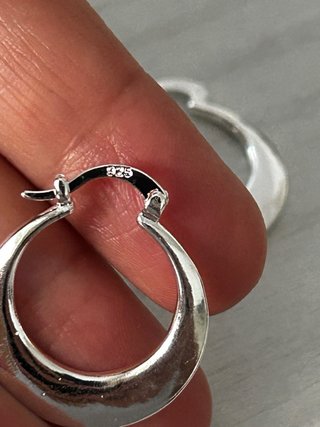 Orecchini Argento 925 Cerchio Bombato