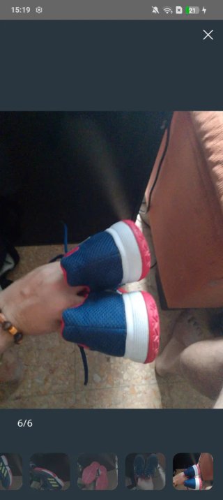 Zapatillas Adidas niño/niña azul y rojo