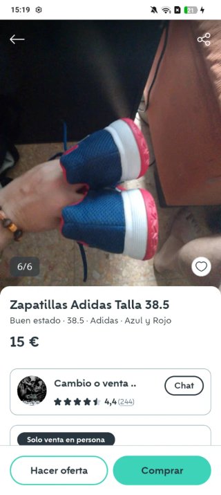 Zapatillas Adidas niño/niña azul y rojo