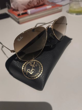 Gafas Ray-Ban Aviator Dorado Marrón