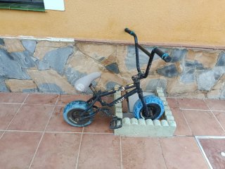 Mini BMX Chica Ruedas Azules