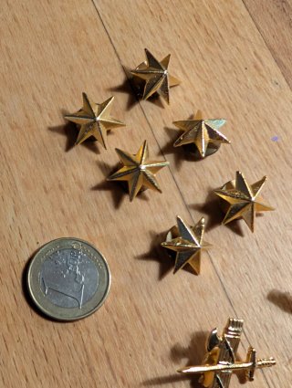 2 Emblemas Guardia Civil y 6 Estrellas