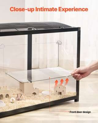 Gabbia Criceti Trasparente 360° Acqua 96x47x55cm