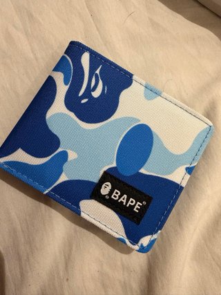 BAPE Cartera Camuflaje Azul