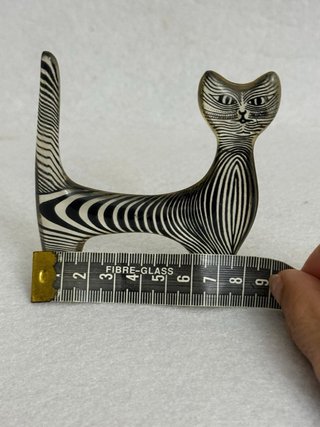 Statuetta gatto Abraham Palatnik lucite