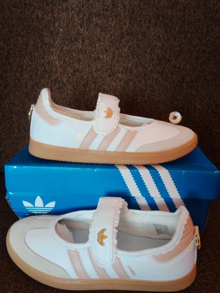 Zapatillas Adidas Jane Niña Rosa y Blanco