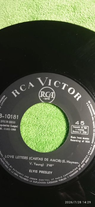 Vinilo 7 Elvis Presley RCA Victor