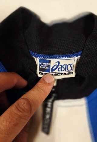 Maillot Ciclismo Asics Azul y Blanco