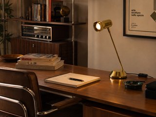 FASE Vintage Oro lampada da tavolo