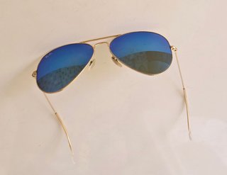 Gafas Ray-Ban Aviador Originales Doradas Azules