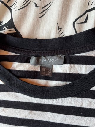 Camiseta Primark Rayas oversize Talla L