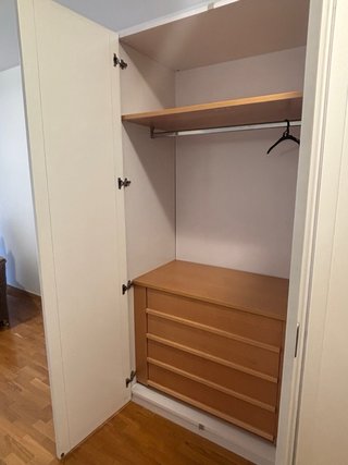 Armario blanco lacado 4 puertas
