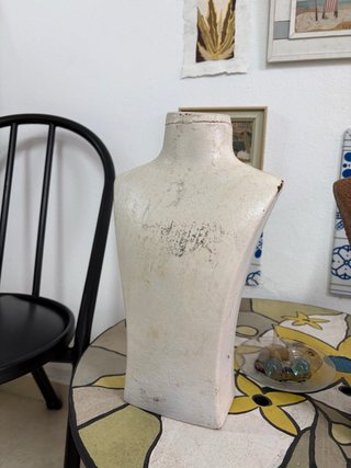 Busto Joyería Blanco Vintage