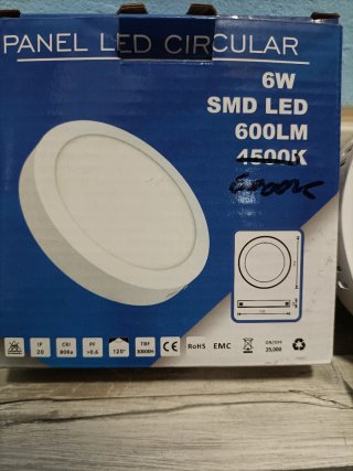Plafón led nuevo 6W