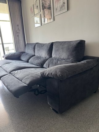 Sofá relax eléctrico gris