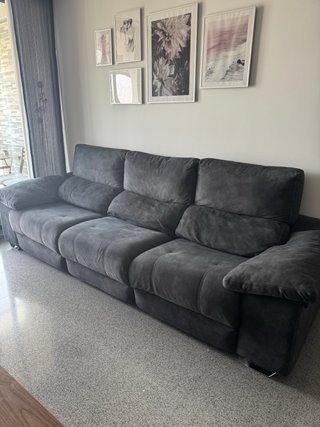 Sofá relax eléctrico gris