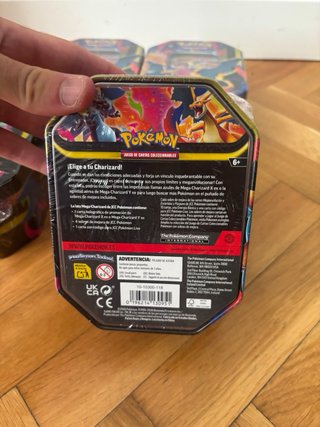 Latas Pokémon Mega Charizard X & Y