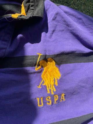 U.S. Polo Assn Polo Rugby 90s Vintage Morado Y2K