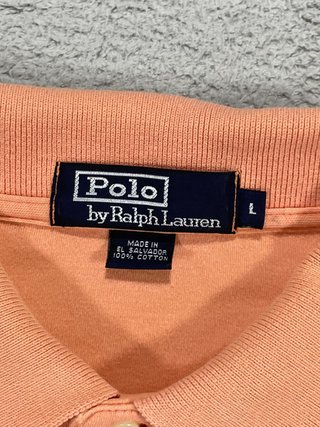 Polo Ralph Lauren Vintage L Salmón Retro Y2K