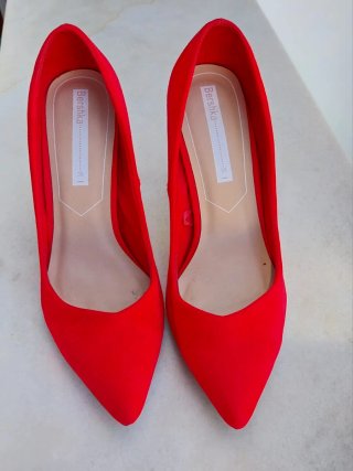 Zapatos Bershka Rojos Talla 38