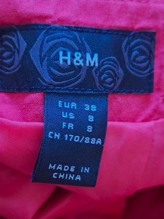 Vestido H&M fucsia verano