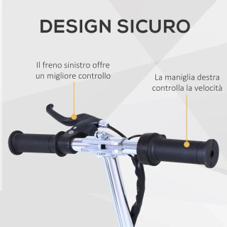 Monopattino Elettrico per Bambino con Sedile Rosa
