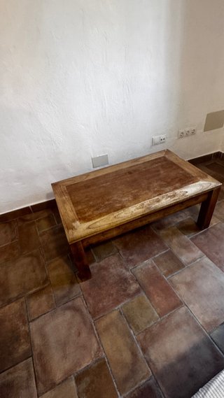 Mesa centro elevable madera
