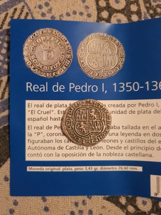 Moneda Real de Pedro I (1350-1368)