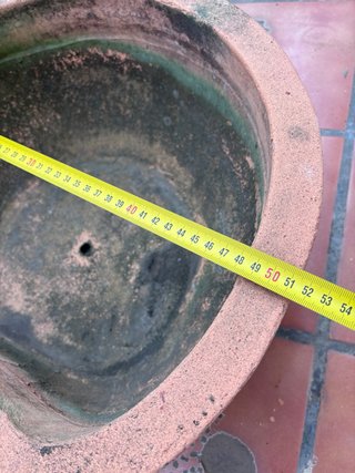 Maceta de terracota grande para exterior