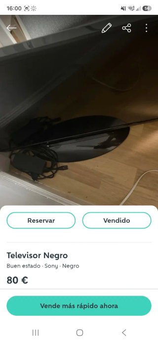 Televisor Sony Negro