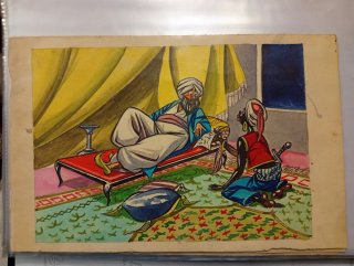 Íñigo, dibujo original gouaché