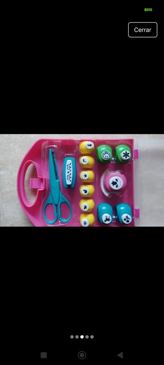 Juego de troquelado con tijeras