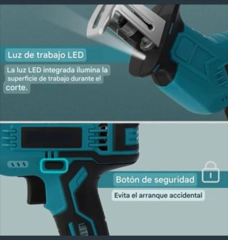 Sierra Sable Portátil Recargable (2 Baterías)