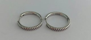 Pendientes aro de plata 2 cm