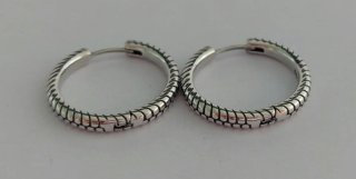 Pendientes aro de plata 2 cm