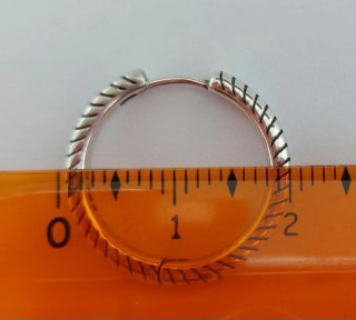 Pendientes aro de plata 2 cm