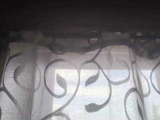 Cortina gris y blanca 2x2.14