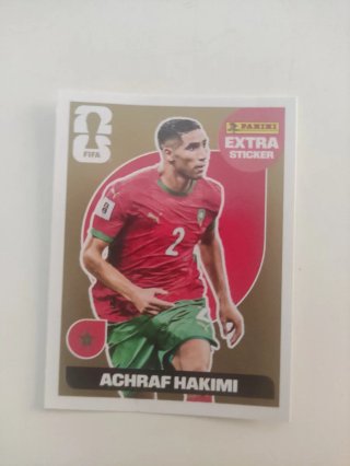 Sticker Panini Extra Achraf Hakimi Oro