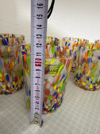 Bicchieri Murano Vetro Multicolor