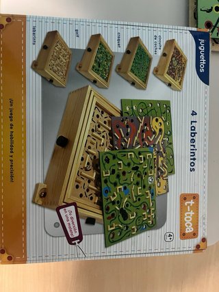 Juego 4 Laberintos Madera