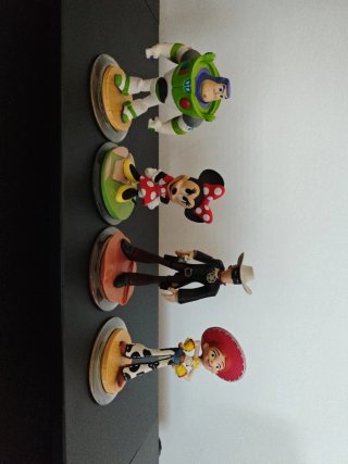 Figuras Disney Infinity Buzz Lightyear, Minnie, Wo