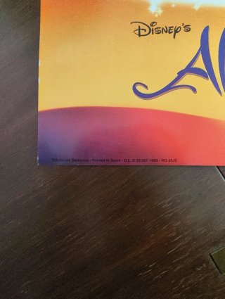 Póster Disney Aladín 1993