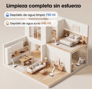 Aspiradora de suelo 2 en 1