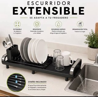 Escurridor extensible para platos