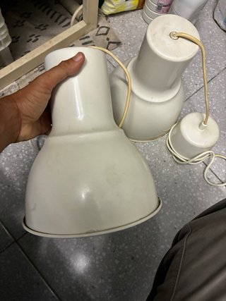 Juego 2 Lámparas Ikea Blancas
