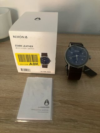 Reloj Nixon Stark Leather Azul/Marrón