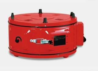 Horno de leña profesional rojo