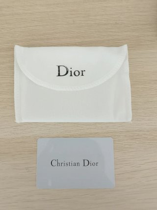 Portacarte Dior blu/beige