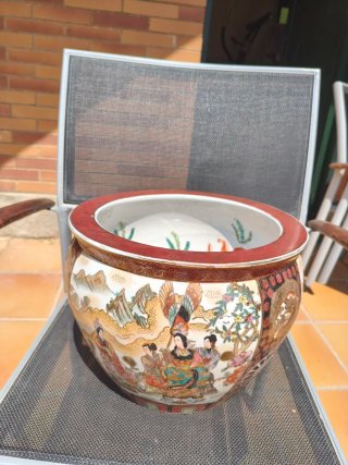 Macetero Chino Pintado a Mano
