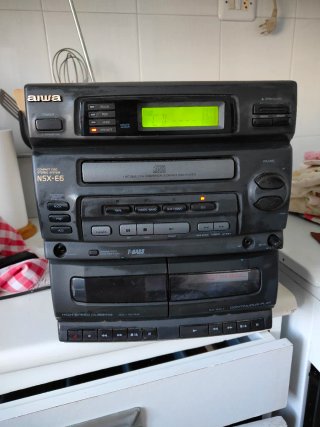 Minicadena Aiwa NSX-E6 Negra Retro